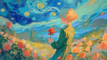 4K 玫瑰园的小王子