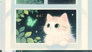 窗台可爱猫咪