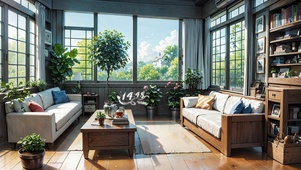 4k夏天小木屋