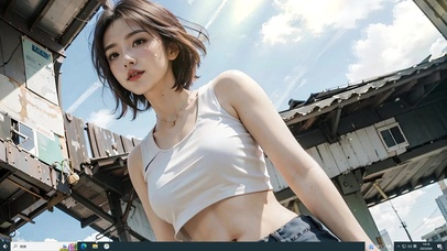 短发清纯御姐 美少女