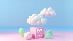 简约3D云