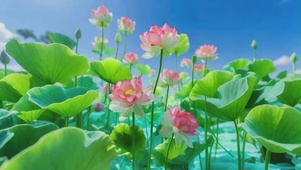 盛夏的荷塘