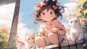 猫咪小女孩