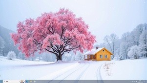 唯美治愈的雪景主题