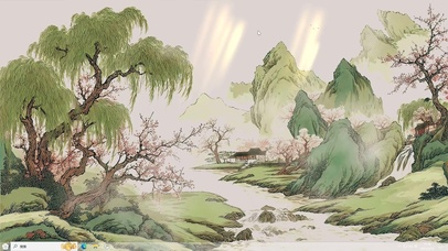 新中式插画AI壁纸-桌面主题