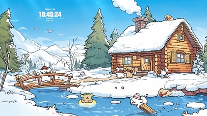 修狗冬日温暖小屋