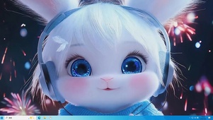 可爱萌宠兔子桌面主题