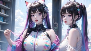 4k可爱兽耳女孩