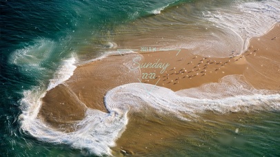 海中沙滩