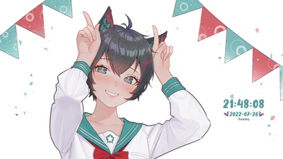 4K可爱猫耳少女