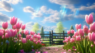 治愈 郁金香花园	