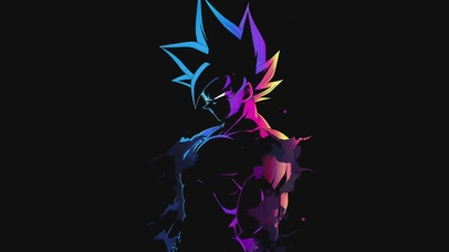 渐变动态悟空剪影