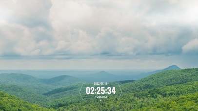 4k森林航拍绿色护眼-有时间