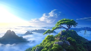 高山古松