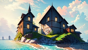海中小岛