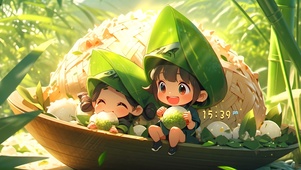 可爱粽子精灵