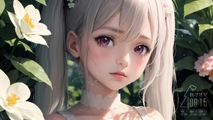 4k雨中元气少女