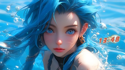 水中可爱金克丝