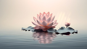 水中清新莲花