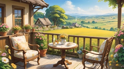 乡下小屋温馨下午茶