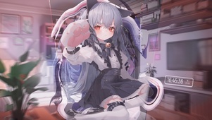 可爱猫娘女孩