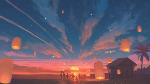 夕阳西下