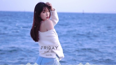 海边的清纯漂亮小姐姐