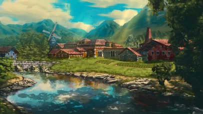 唯美舒适森林村庄