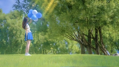 唯美清新护眼少女