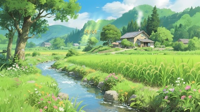 田园农舍风光 护眼