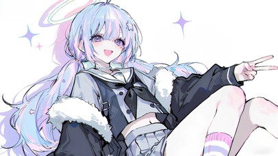 宇泽玲纱-4k萝莉插画