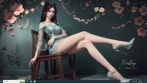 清冷气质长腿美女