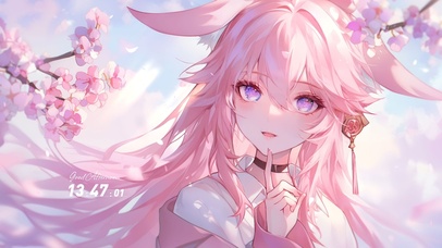 唯美狐耳樱少女