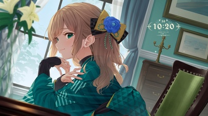 4k绿衣居家女孩