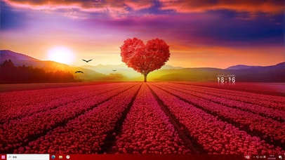 爱心树主题壁纸