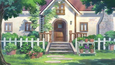 唯美治愈动漫乡村房屋