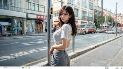 AI绘画 清纯美女 