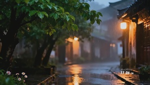 下雨街景