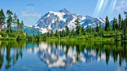 山脉森林护眼壁纸