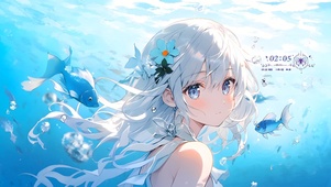 水中清纯女孩