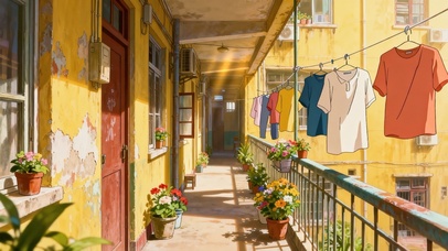 记忆中的楼道走廊