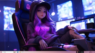 可爱电竞少女姐姐
