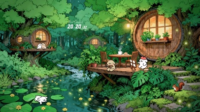 线条小狗绿野仙踪