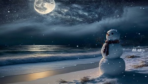 雪人遇海