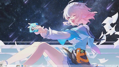 拍照女孩主题壁纸【配套主题】