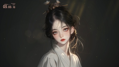 素衣清颜淡若尘