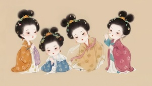 唐宫侍女