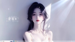 白色吊带少女