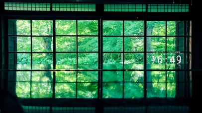 4K满眼青绿-护眼神器-带时间