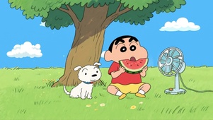 清凉夏日吃瓜小新